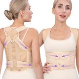 Posture Corrector Brace For Daily Use, Work, And Sports To Improve Slouching, L (Beige)