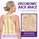 Posture Corrector Brace For Daily Use, Work, And Sports To Improve Slouching, L (Beige)