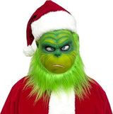 Christmas Full Head Overhead Mask Perfect For Holiday Parties, Cosplays, and Festive Events (Green)