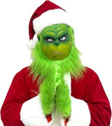 Christmas Full Head Overhead Mask Perfect For Holiday Parties, Cosplays, and Festive Events (Green)