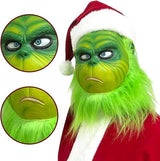 Christmas Full Head Overhead Mask Perfect For Holiday Parties, Cosplays, and Festive Events (Green) - Top-Down View