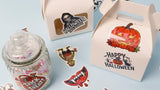 Halloween Themed Stickers for Party Decor, Laptop, Water Bottles, and Kids' Craft Activities (orange) - Close-Up Angle