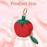 Cute Fruit Coin Pouch Keychain Charm for Backpacks, Handbags & Everyday Carry (red)