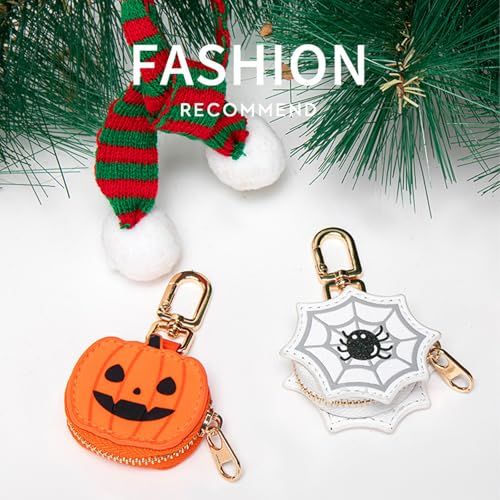 Playful Halloween Themed Bag Charms for Backpacks, Purses & Festive Season Accessories (white)