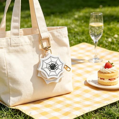 Playful Halloween Themed Bag Charms for Backpacks, Purses & Festive Season Accessories (white)