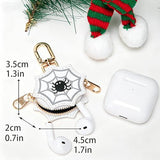 Playful Halloween Themed Bag Charms for Backpacks, Purses & Festive Season Accessories (white) - Rear View