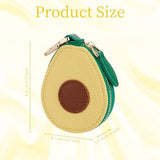 Adorable Avocado Coin Pouch Keychain - Cute Accessory for Backpacks, Purses & Daily Use (Yellow-Green)