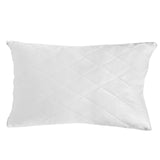 Royal Comfort Luxury Bamboo Blend Quilted Pillow Twin Pack Extra Fill Support - Top-Down View