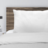 Royal Comfort Luxury Bamboo Blend Gusset Pillow Twin Pack 4cm Gusset Support - Rear View