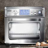 Kitchen Couture 24 Litre Air Fryer Multifunctional LCD Digital Display Silver - Side View