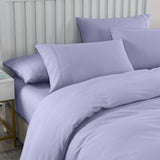 Royal Comfort 2000TC Quilt Cover Set Bamboo Cooling Hypoallergenic Breathable - King - Lilac Grey - Front View