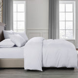 Royal Comfort 2000TC 6 Piece Bamboo Sheet & Quilt Cover Set Cooling Breathable - Double - White - Top-Down View
