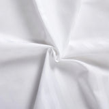 Royal Comfort 1200 Thread Count 3 Piece Combo Set 100% Egyptian Cotton Striped - Queen - White - Top-Down View