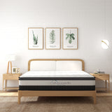 Osteopedic Euro Top Mattress Pocket Spring Medium Firm Hybrid Design Bed 30CM - King Single - White - Side View