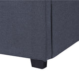 Milano Capri Luxury Gas Lift Bed Frame Base And Headboard With Storage - Queen - Charcoal - Extra Image
