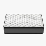Luxopedic Pocket Spring Mattress 5 Zone 32CM Euro Top Memory Foam Medium Firm - Double - White  Grey - Low Angle