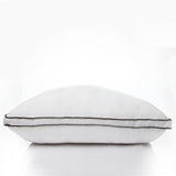 Casa Decor Silk Blend Pillow Hypoallergenic Gusset Cotton Cover Single Pack - Side View