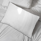 Casa Decor Silk Blend Pillow Hypoallergenic Gusset Cotton Cover Twin Pack - Extra Image