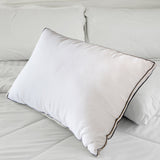 Casa Decor Silk Blend Pillow Hypoallergenic Gusset Cotton Cover Twin Pack - Extra Image