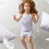 Casa Decor 50% Duck Feather 50% Down Pillow Cotton Cover 1000GSM Single Pack - Low Angle