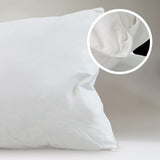 Casa Decor 50% Duck Feather 50% Down Pillow Cotton Cover 1000GSM Twin Pack - Close-Up Angle