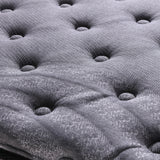 Casa Decor Bamboo Charcoal Mattress Pocket Spring Pillowtop 5 Zone 32cm Depth - King Single - Charcoal - Low Angle