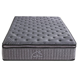 Casa Decor Bamboo Charcoal Mattress Pocket Spring Pillowtop 5 Zone 32cm Depth - King - Charcoal - Top-Down View