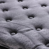 Casa Decor Bamboo Charcoal Mattress Pocket Spring Pillowtop 5 Zone 32cm Depth - King - Charcoal - Low Angle