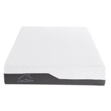 Casa Decor Memory Foam Luxe Hybrid Mattress Cool Gel 25cm Depth Medium Firm - Queen - White  Charcoal Grey - Side View