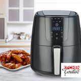 Kitchen Couture 4.2 Litre Air Fryer Digital Display Black 1400W Healthy Cooker - Side View