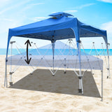 Arcadia Furniture 3M x 3M Outdoor Folding Tent - Navy - Front View