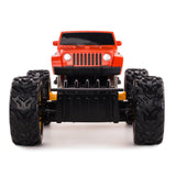 Remote Control Off Roader Rock Crawler 1:18 Scale Orange Brand New Radio Remote - Top-Down View
