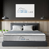 Spine-Lab Mattress 5 Zone 21cm Medium Firm Foam Bonnell Spring - Queen - White - Top-Down View