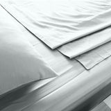 Royal Comfort 1000TC Hotel Grade Bamboo Cotton Sheets Pillowcases Set Ultrasoft - Queen - Cool Grey - Top-Down View