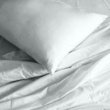 Royal Comfort 1000TC Hotel Grade Bamboo Cotton Sheets Pillowcases Set Ultrasoft - Queen - Cool Grey - 45-Degree Angle