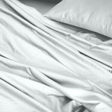 Royal Comfort 1000TC Hotel Grade Bamboo Cotton Sheets Pillowcases Set Ultrasoft - Queen - Cool Grey - Rear View