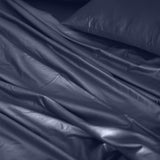 Royal Comfort 1000TC Hotel Grade Bamboo Cotton Sheets Pillowcases Set Ultrasoft - King - Royal Blue - Rear View