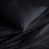 Royal Comfort 1000TC Hotel Grade Bamboo Cotton Sheets Pillowcases Set Ultrasoft - King - Charcoal - 45-Degree Angle