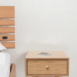 Milano Decor Bedside Table Kirrawee Drawers Nightstand Unit Cabinet Storage - 45-Degree Angle