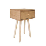 Milano Decor Bedside Table Kirrawee Drawers Nightstand Unit Cabinet Storage - Rear View