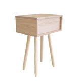 Milano Decor Bedside Table Kirrawee Drawers Nightstand Unit Cabinet Storage - Low Angle