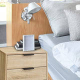 Milano Decor Bedside Table Paddington Drawers Nightstand Unit Cabinet Storage - Top-Down View