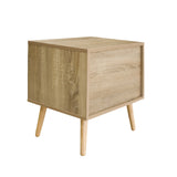 Milano Decor Bedside Table Paddington Drawers Nightstand Unit Cabinet Storage - Low Angle