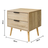 Milano Decor Bedside Table Paddington Drawers Nightstand Unit Cabinet Storage - Extra Image