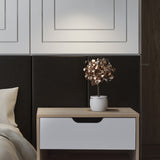Milano Decor Bedside Table Manly Drawers Nightstand Unit Cabinet Storage - 45-Degree Angle