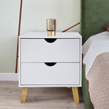 Milano Decor Bedside Table Turramurra Drawers Nightstand Unit Cabinet Storage - Front View