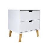 Milano Decor Bedside Table Turramurra Drawers Nightstand Unit Cabinet Storage - Rear View