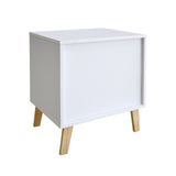 Milano Decor Bedside Table Turramurra Drawers Nightstand Unit Cabinet Storage - Low Angle