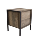 Milano Decor Bedside Table Palm Beach Drawers Nightstand Unit Cabinet Storage - Close-Up Angle