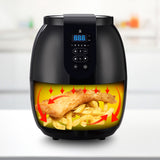 Kitchen Couture 3.5 Litre Digital Display Black Air Fryer Oil Free Cooking - Close-Up Angle